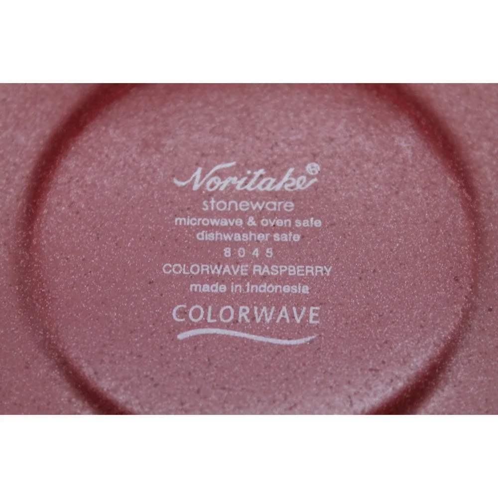 Noritake Colorwave Raspberry Espresso Cup & Saucer Set Stoneware Red